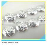 Sew on Trimming Square Pyramid Silver Plastic Material 10 Yards Package thumbnail-3