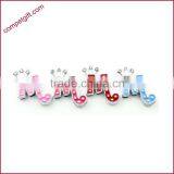 Produce Offer Creative Colored Crown Slider Zinc Alloy Letters Charms thumbnail-2