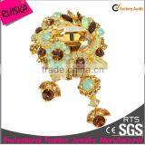 Hot Sellings High Quality Luxury Jewelry Latest Brooch Design With Opal Crystal thumbnail-1