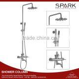 Brushed Nickel Bathroom Brass Hand Shower Column Set