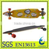 Classic Pintail Shape Canadian Maple Longboard Compete Skateboard thumbnail-1