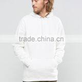 Customize Logo Pocket White 100% Cotton Blank Hoodies thumbnail-5