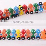 Hot Selling Caterpillar Toys Size 41*5.5*8.5cm OEM Digital Caterpillar Train Toys Wooden Caterpillar for Children EZ5134 thumbnail-6