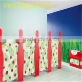 waterproof compact laminated hpl toilet cubicle partition for kindergarten