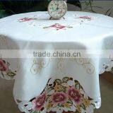 100% Polyester TC CVC WATER RESISTANT Table Cloth for Round Table thumbnail-4