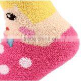 Custom Colourful Lovely Dot Women Fuzzy Terry Warm Thick Cartoon Fluffy Sport Socks thumbnail-4