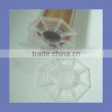 Octagon Clear Plastic Roll Core Holder for cling film or aluminum foil