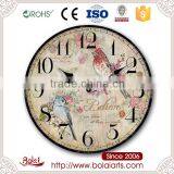 Two Birds Branches Wtite Believe Widely Used Mdf Clock for Hall thumbnail-1
