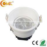 3*3W Brushed Black LED Recessed Downlight thumbnail-5