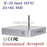 Wholesale Mini pc Computer Case Box pc Net Computer INTEL C1037U 1.8GHz Dual-core Support WIN7, Linux,Ubuntu,Debian Etc. thumbnail-1