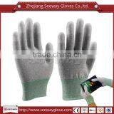 SEEWAY 13 Gauge Seamless Knitted Carbon Fiber ESD Hand Gloves For Electronics Working