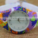 Magnificent Printed Pattern Ladies Silicone Watch Japan Movt Stainless Steel Back Sr626sw thumbnail-3