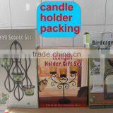 Painted Scroll Design Metal Candle Holder thumbnail-4