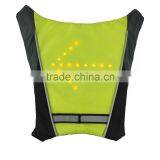 Waterproof Wireless Reflective Led Cycling Turn Signal Backpack Factory Outdoor Sports Led Bike Turn Signle Safety Vest Cycling thumbnail-3