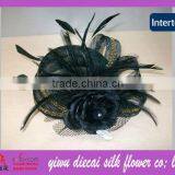 2013 High Quality Feather/flower Decorated Sinamay Church Hats thumbnail-1