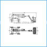 Rated Weight 250kg Lift Height 15m Articulating Boom Lift thumbnail-1