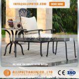 Outdoor Garden Beach Pool Aluminum Chaise With Ottoman thumbnail-1