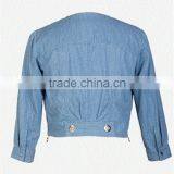 2016 Ladies Windproof Waterproof Cotton Jeans Short Jacket thumbnail-4