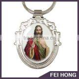 China Manufacturer Cheap Price Jesus Christ Picyure Custom Printed Keychain