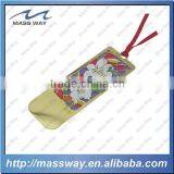 Decorative Etched Laser Brass Heart Shape Custom Silver Metal Bookmark thumbnail-2