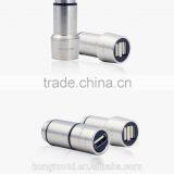 Universal Promotional High Quality Metal Car Quick Charger With Dual 2 Cable Usb thumbnail-5