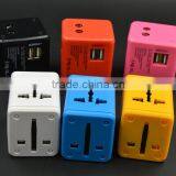 Universal All Travel Charger ,2 Port Usb All in One Universal International Plug Adapter 2 Usb Port thumbnail-3