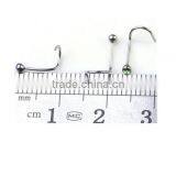 Nose Retainer Rings Studs Hide Piercing Bio Flexible Clear Screw On Gems thumbnail-3