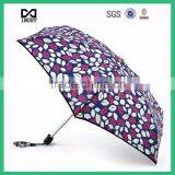 Top Quality Light Aluminum Shaft Cooling 3 Folding Umbrella