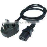 1.5m UK ac Power Cord With Fuse