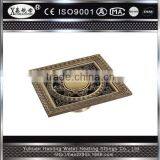XINHANGMU Brass Floor Drain Square Decrotive Cover Antique Floor Drain for Washing Machine 120*120mm thumbnail-1