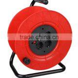 Cable Reel European GS/CE standard VDE cable Reel Thermal swtiched 4-outlet sockets H05VV-F 3X1.5mm2 25/50 meters