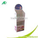 2016 SHENZHEN Factory Direct Cardboard Customized Stand up Floor Punch Packing Display Stand