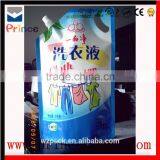 Stand up Spout Plastic Wash Fluid Liquid Soap Bag/laundry Detergent Packaging