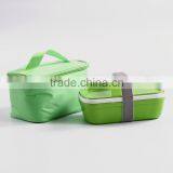 Children Easy to Carry Cooler Bag With Plastic Bento Lunch Box / go Cup thumbnail-2