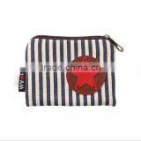 Canvas Stripe Coin Purses Wholesale Small Cheap Purses thumbnail-4
