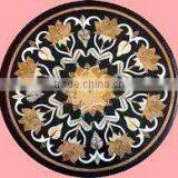 Marble Dining Table Tops , Inlay Marble Tops