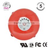 6" Inch 24 Volt DC Red Fire/Security Alarm Bell