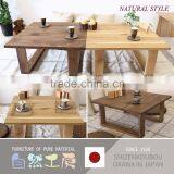 High Quality and Simple Living Room Center Table Design With Various Kind of Wood Made in Japan thumbnail-2