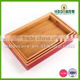 Best Selling Premium Bamboo Food Wooden Serving Tray for Sale thumbnail-4