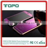 9H Multiple Color Mirror Full Cover Tempered Glass Screen Protector Film Front and Back for Iphone 6 6s Plus