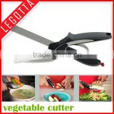2017 new cooking gadgets clever 2 in 1 fancy vegetable slicing cutter