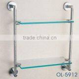 bathroom accessories - double glass shelf