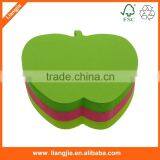 Apple Shaped Neon Paper Sticky Note Block thumbnail-4