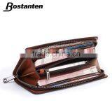 Classic Plaid Leather Wallets Clutch Hand Bag for Men Fashion thumbnail-3