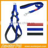 Hot-sales Comfortable Foam Padded Pet Dog Harness and Leash Set With Reflective Strip