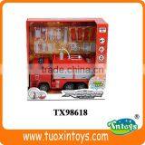 Plastic Toy Truck, Fire Fighting Toys, Blue Fire Truck Toy thumbnail-1