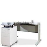 3 Drawer Up-down Mobile Pedestal With Wooden Top Cabinets thumbnail-4