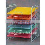 SDI_8213 Floor Stand Paper Display With 6 Shelves thumbnail-1