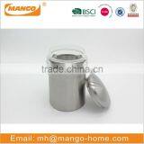 Stainless Steel Airtight Storage Metal Small Round Food Coffee Canister With Lid thumbnail-1