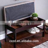 Wholesale High Quality Wooden Shoes-changing Bench thumbnail-3